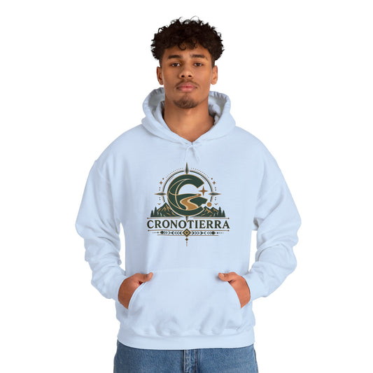 Cronotierra Adventure Hoodie – Unisex Heavy Blend Logo Sweatshirt
