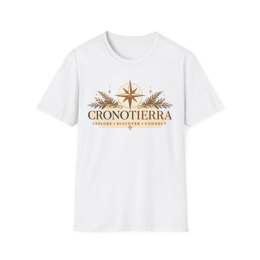 Cronotierra Compass T-Shirt — Explore • Discover • Connect