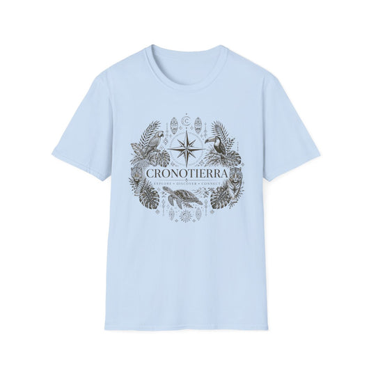 Cronotierra Compass Tee — Explore, Discover & Connect Graphic T-Shirt
