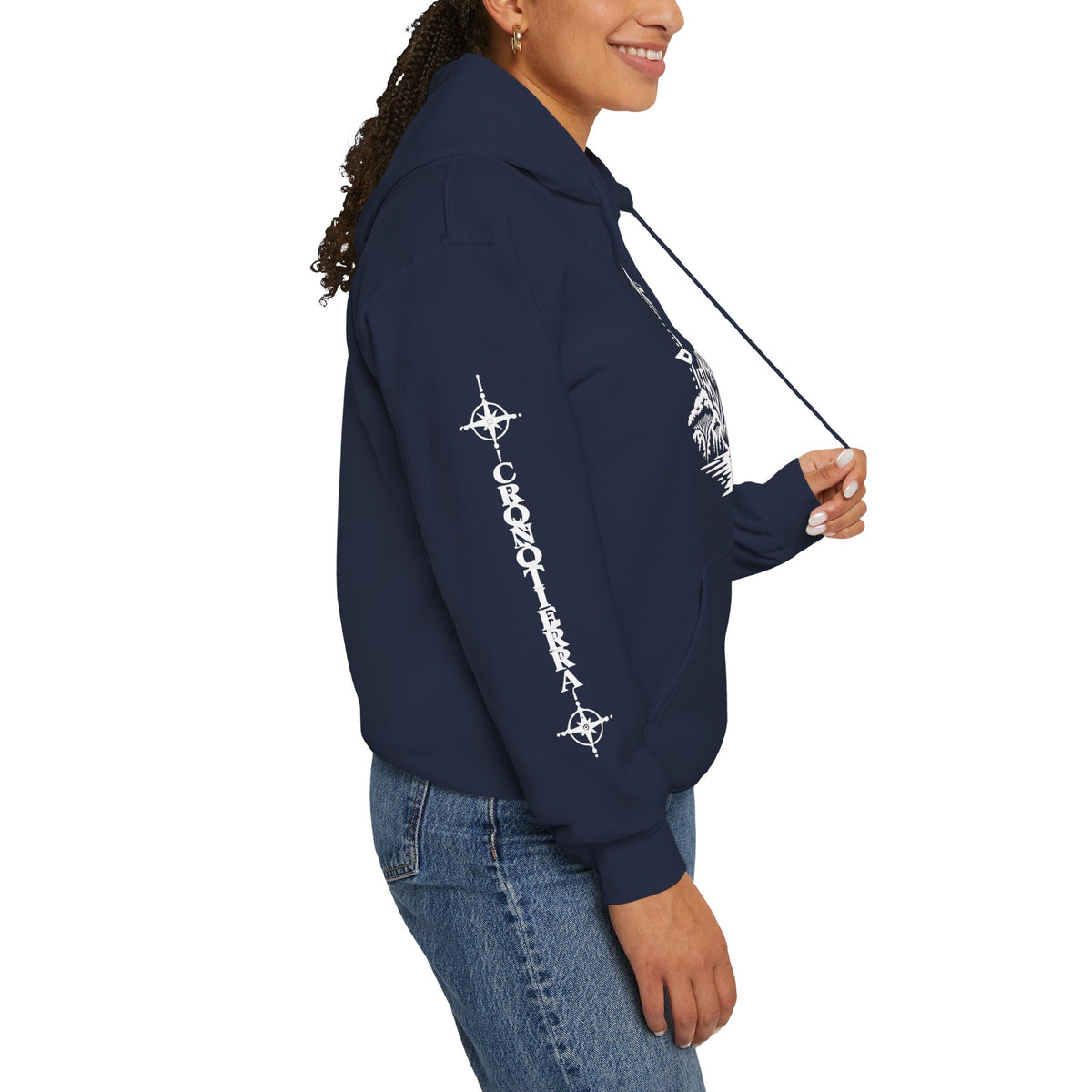 Jaguar Compass Hoodie – Cronotierra Adventure Graphic Sweatshirt