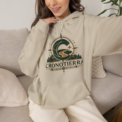 Cronotierra Adventure Hoodie – Unisex Heavy Blend Logo Sweatshirt