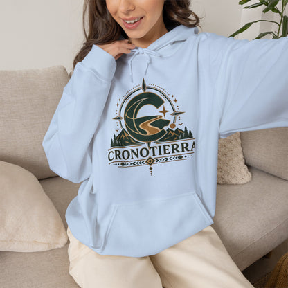 Cronotierra Adventure Hoodie – Unisex Heavy Blend Logo Sweatshirt
