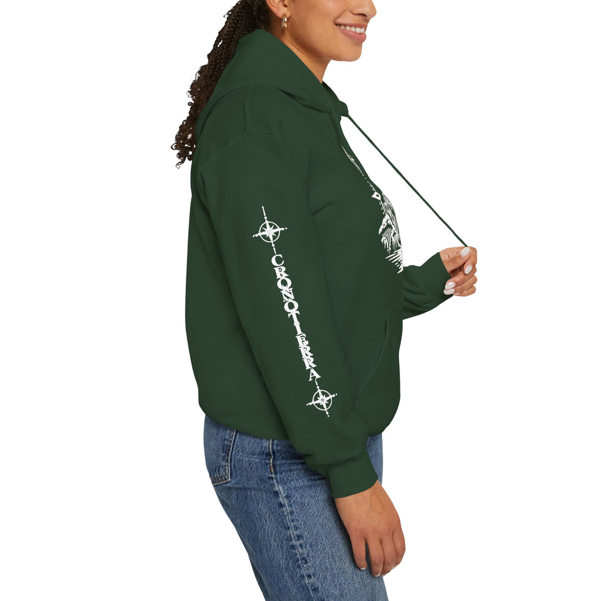 Jaguar Compass Hoodie – Cronotierra Adventure Graphic Sweatshirt