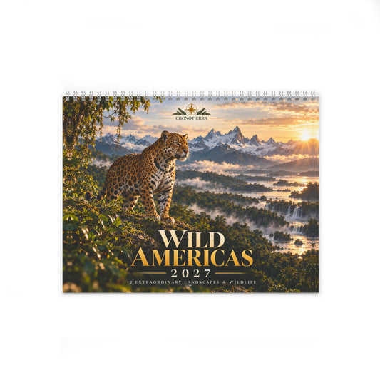Wild Americas 2027 Wall Calendar – Wildlife & Nature Monthly Planner | CRONOTIERRA