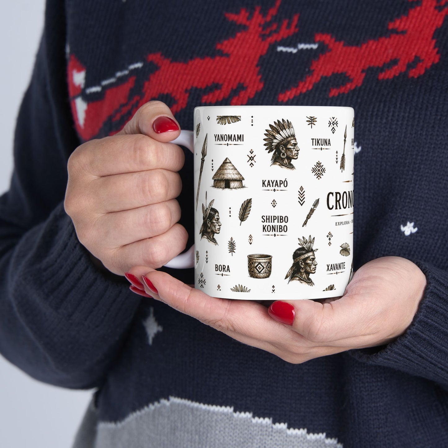 Cronotierra Tribal Icons Mug | Heritage, Culture & Exploration (11oz/15oz)