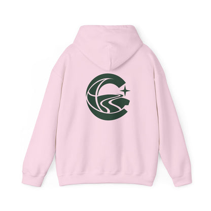 Sudadera con capucha gráfica Cronotierra Origin — Diseño inspirado en el legado