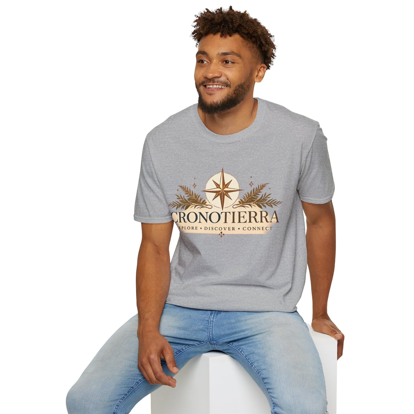 Cronotierra Compass T-Shirt — Explore • Discover • Connect