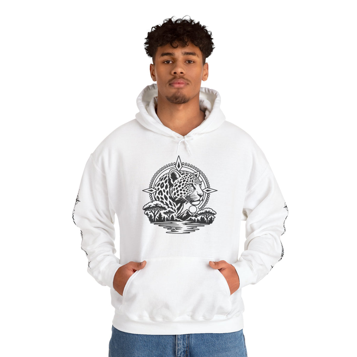 Jaguar Compass Hoodie – Cronotierra Adventure Graphic Sweatshirt