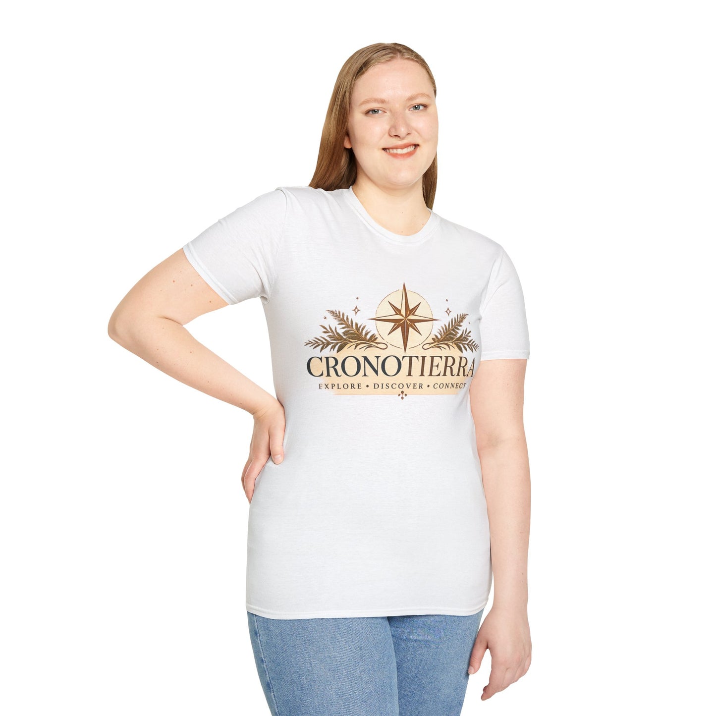 Cronotierra Compass T-Shirt — Explore • Discover • Connect