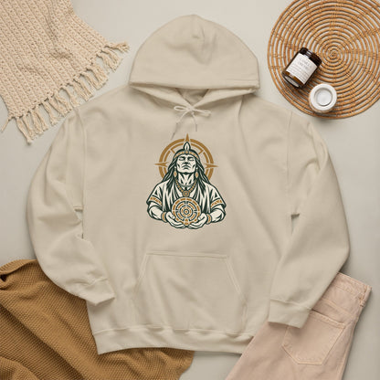 Sudadera con capucha gráfica Cronotierra Origin — Diseño inspirado en el legado