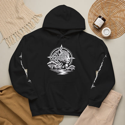 Jaguar Compass Hoodie – Cronotierra Adventure Graphic Sweatshirt