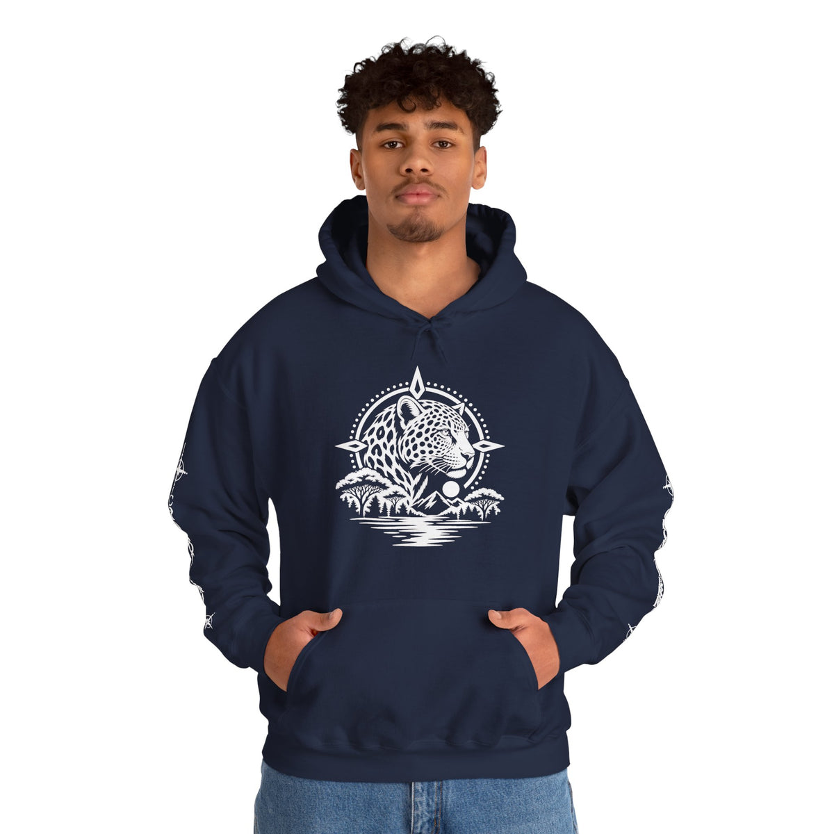 Jaguar Compass Hoodie – Cronotierra Adventure Graphic Sweatshirt