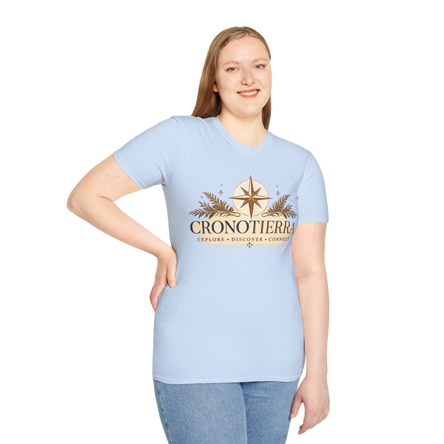 Cronotierra Compass T-Shirt — Explore • Discover • Connect