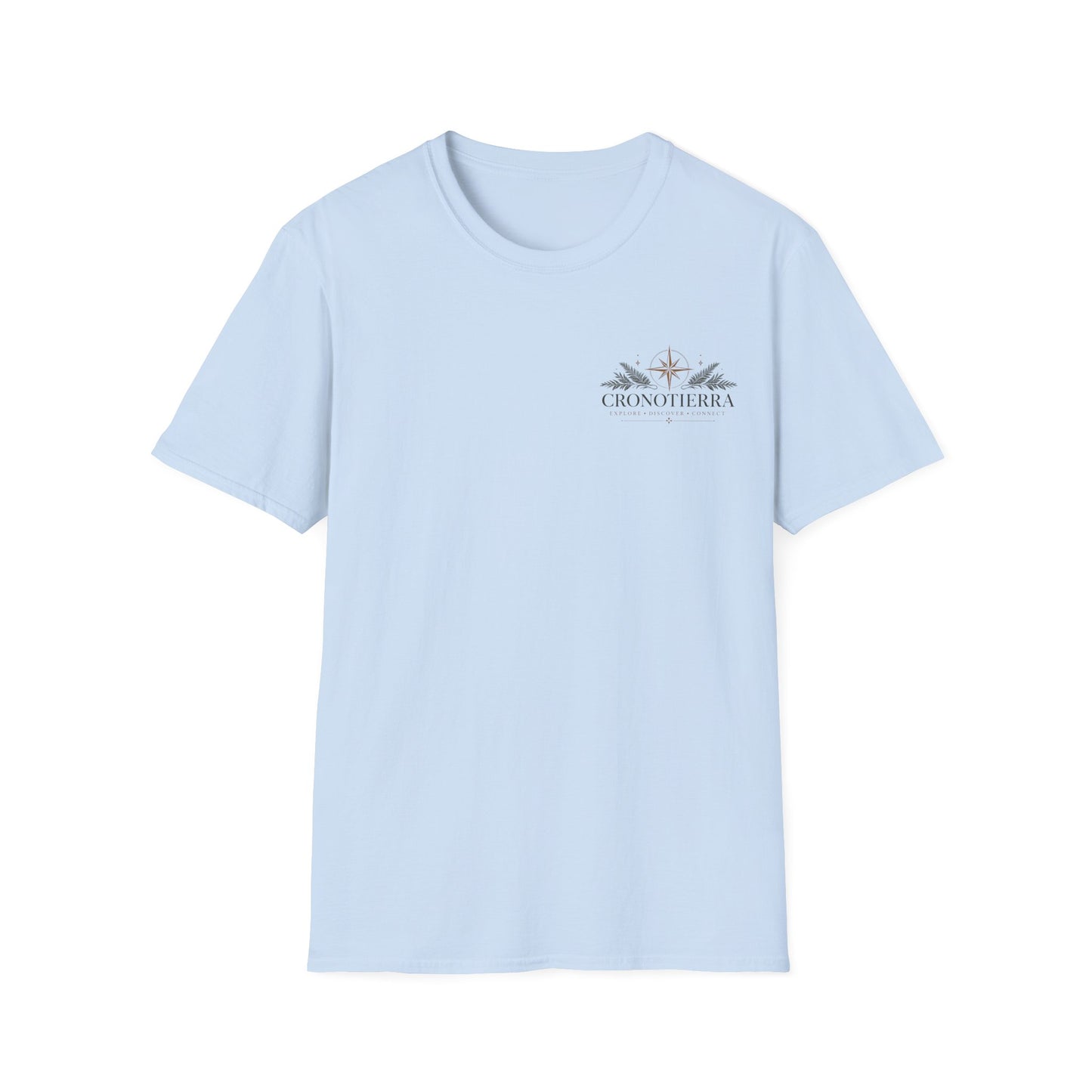 Cronotherapy Logo T‑Shirt — Minimal Sunrise Botanical Graphic Tee