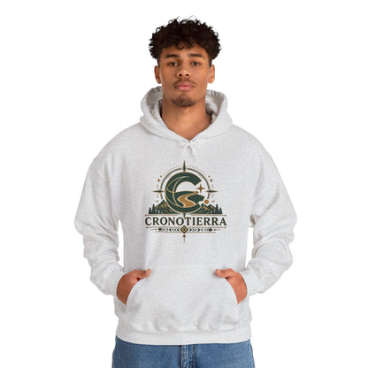 Cronotierra Adventure Hoodie – Unisex Heavy Blend Logo Sweatshirt