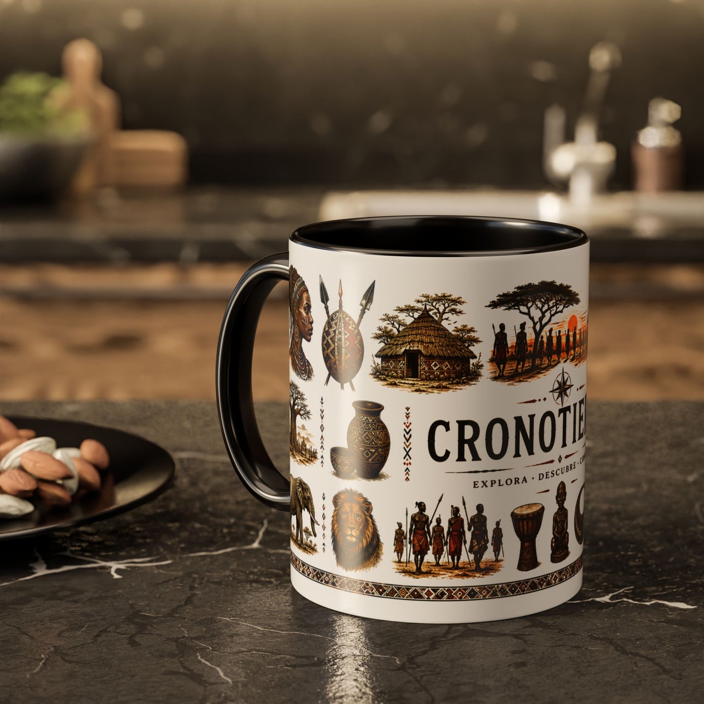 Cronotierra African Heritage Mug | Culture, Tradition & Exploration (11oz/15oz)