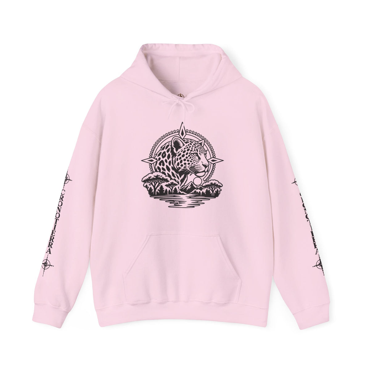 Jaguar Compass Hoodie – Cronotierra Adventure Graphic Sweatshirt