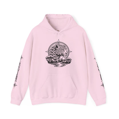 Jaguar Compass Hoodie – Cronotierra Adventure Graphic Sweatshirt