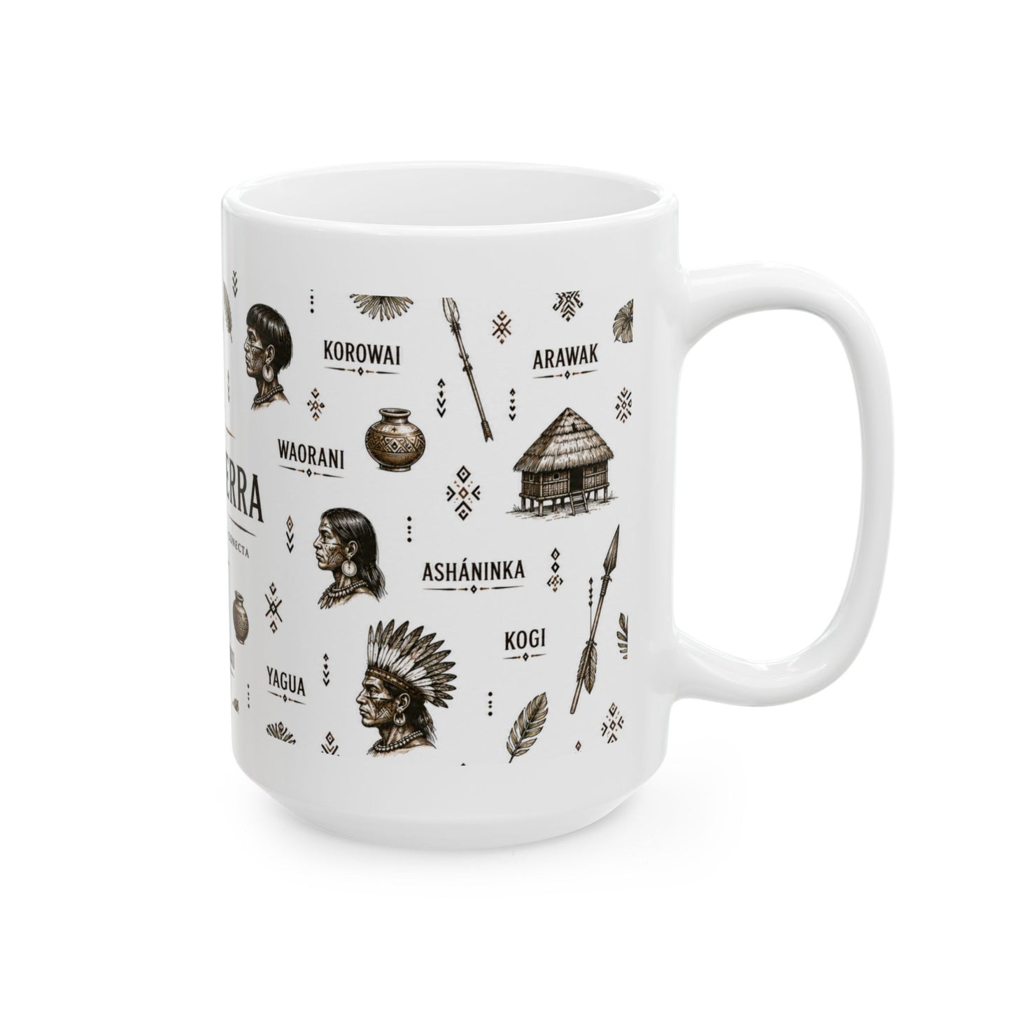 Cronotierra Tribal Icons Mug | Heritage, Culture & Exploration (11oz/15oz)