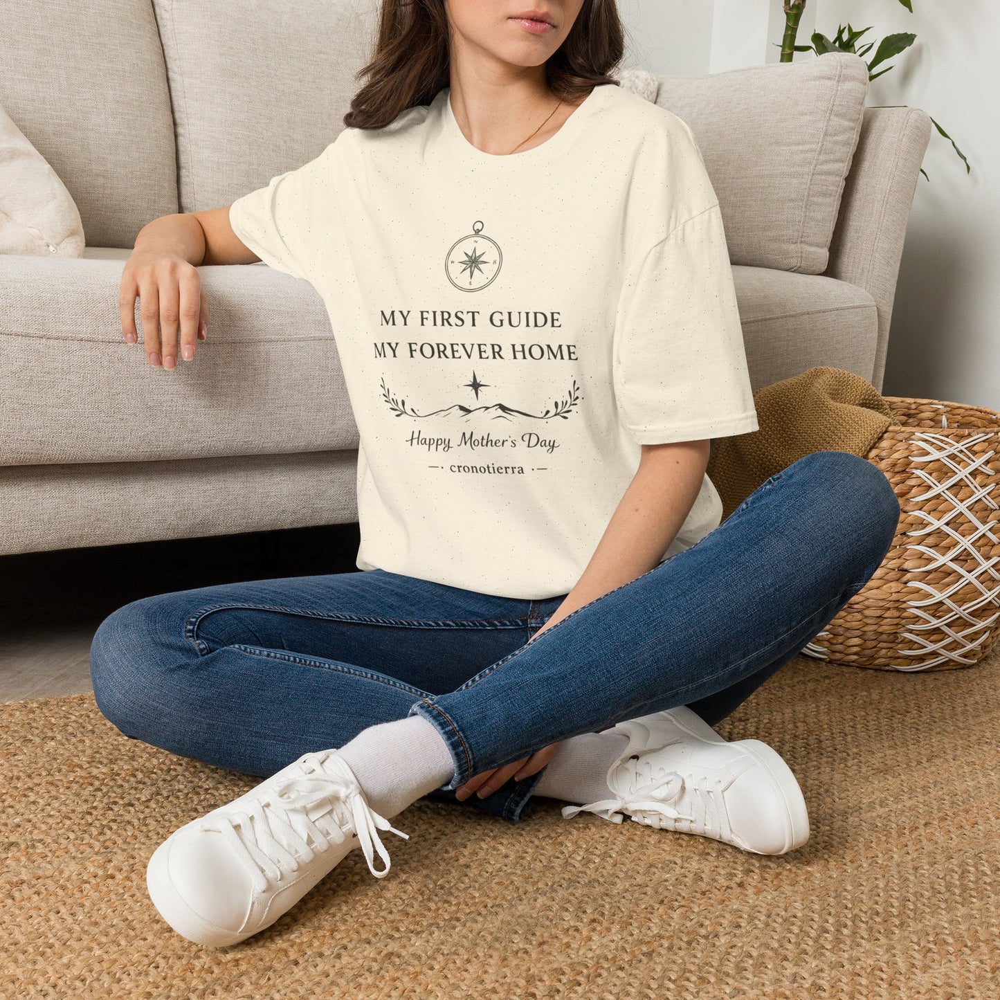 Cronotierra "My First Guide, My Forever Home" T-Shirt — Mother's Day Gift Tee