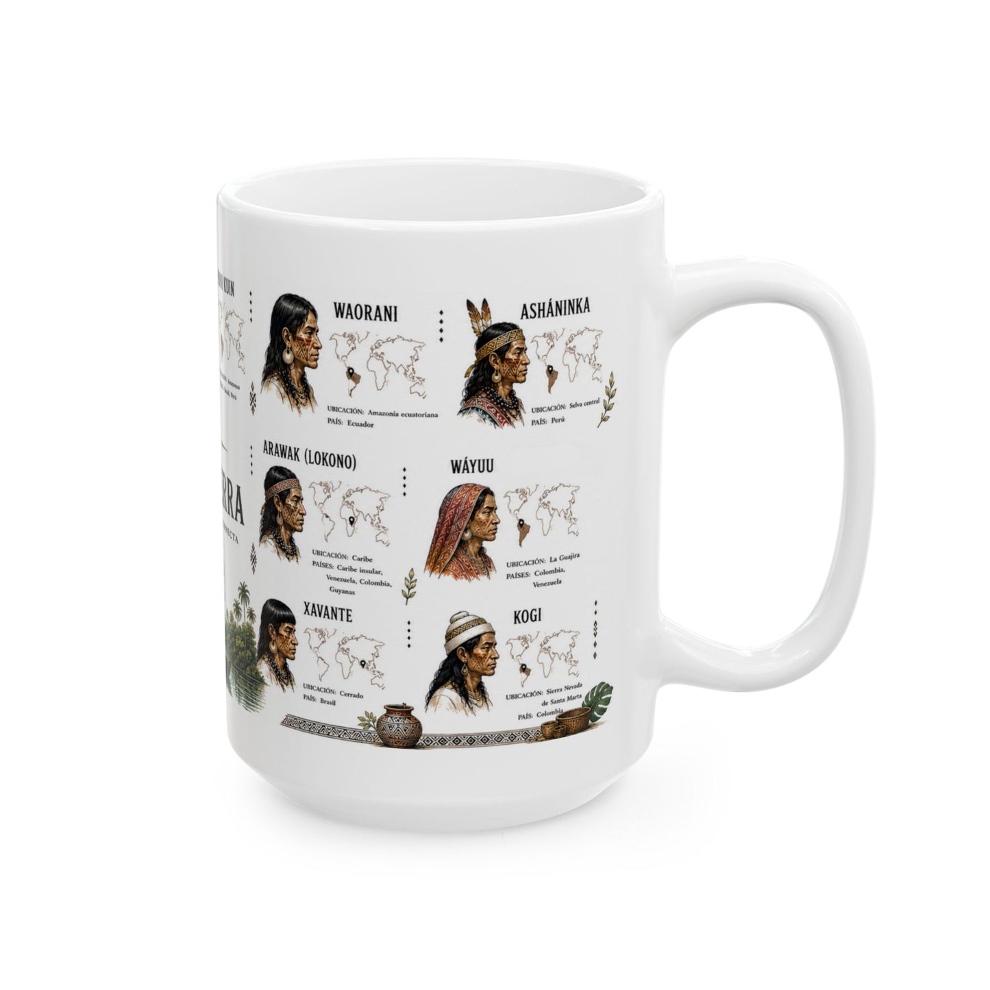 Cronotierra Indigenous Heritage Mug | Culture, History & Exploration (11oz/15oz)