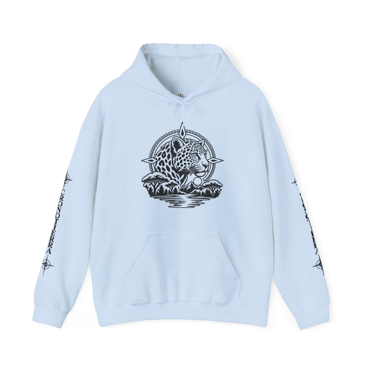 Jaguar Compass Hoodie – Cronotierra Adventure Graphic Sweatshirt