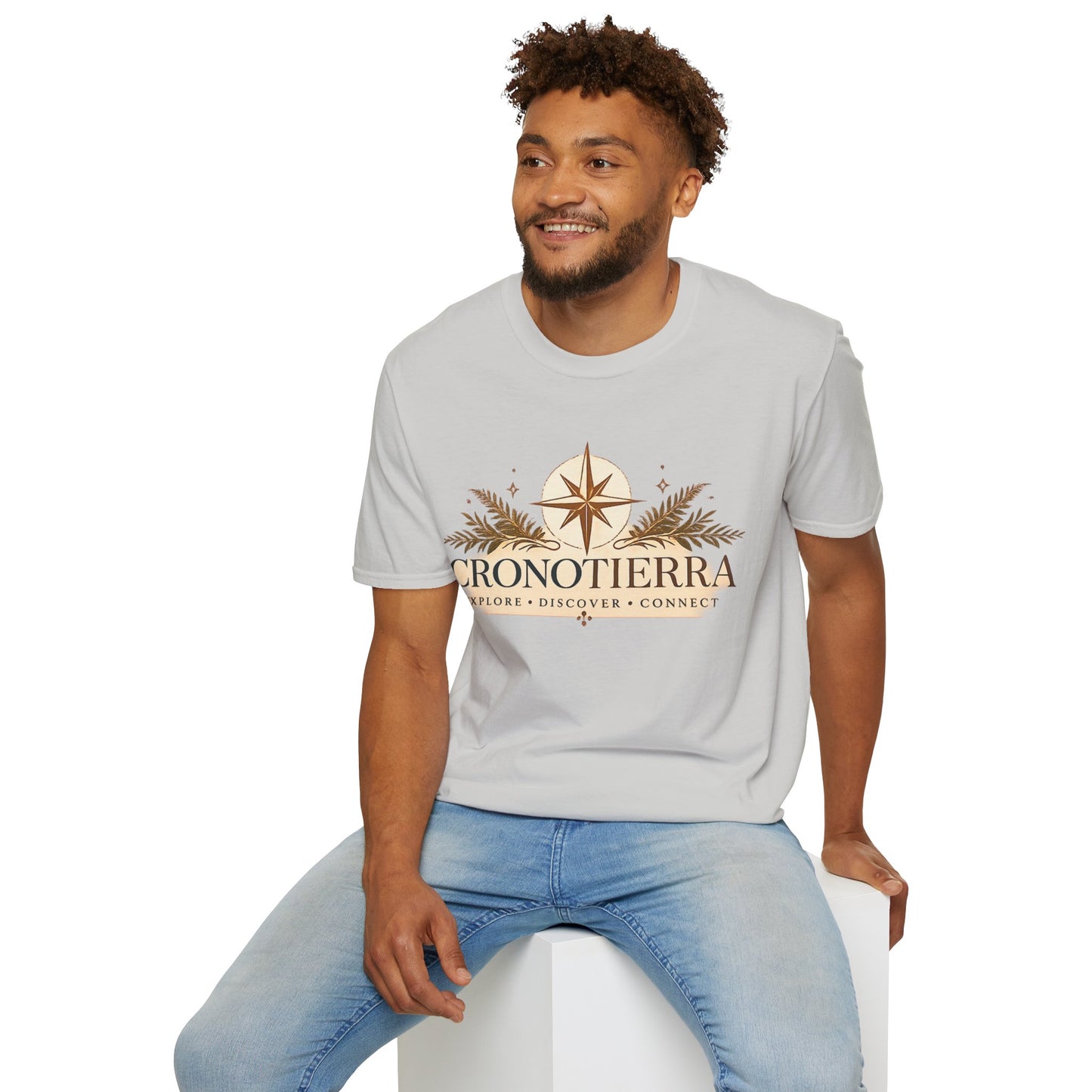 Cronotierra Compass T-Shirt — Explore • Discover • Connect