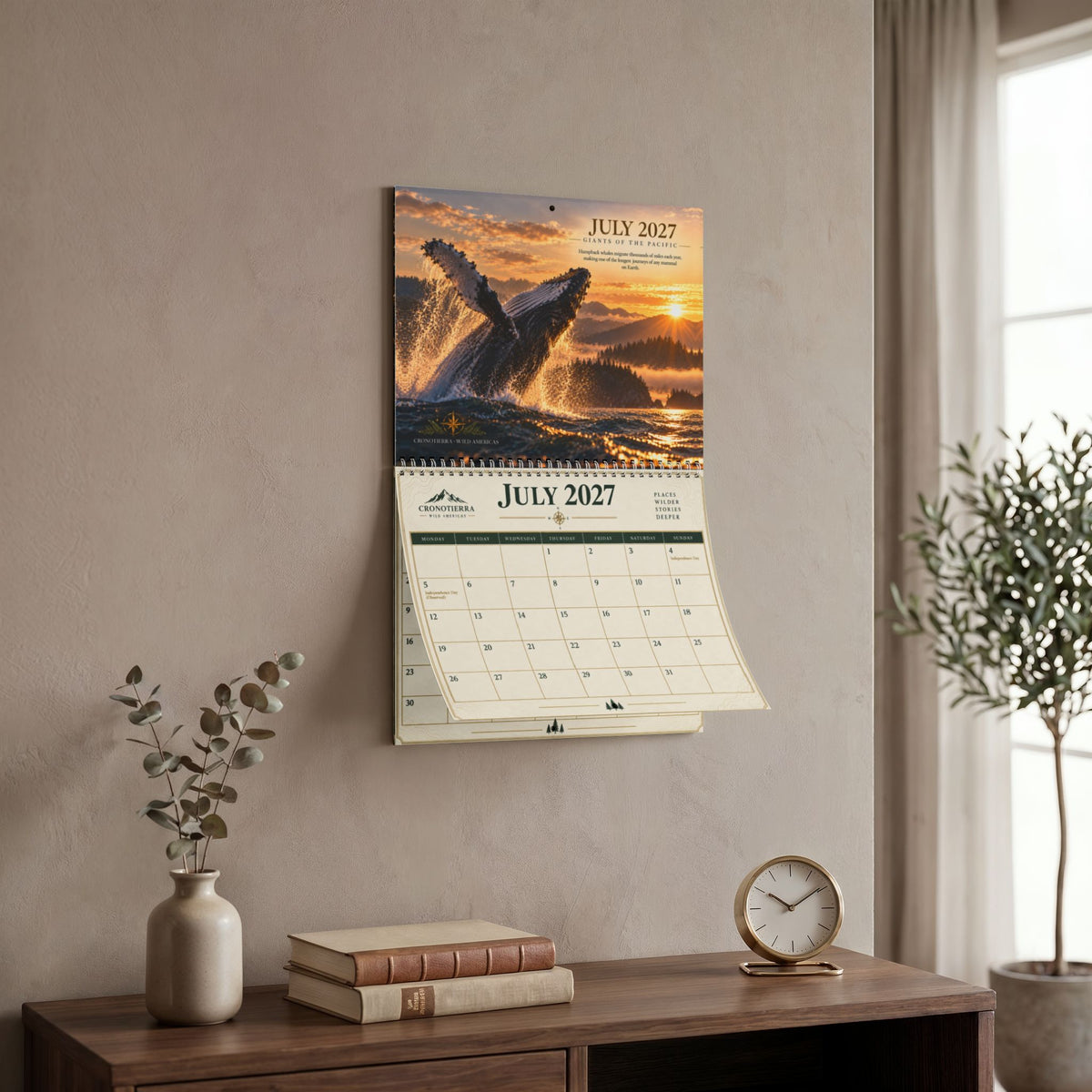 Wild Americas 2027 Wall Calendar – Wildlife & Nature Monthly Planner | CRONOTIERRA
