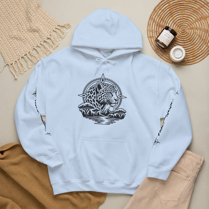 Jaguar Compass Hoodie – Cronotierra Adventure Graphic Sweatshirt
