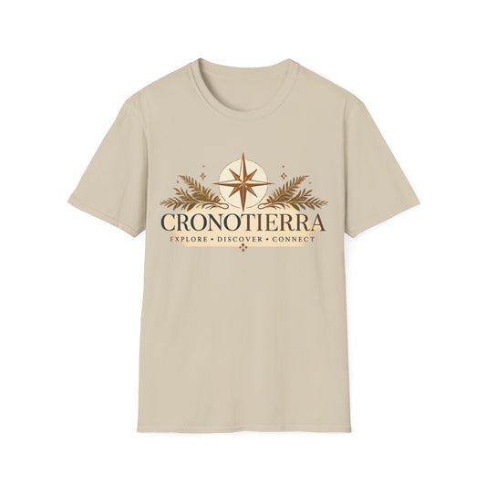 Cronotierra Compass T-Shirt — Explore • Discover • Connect
