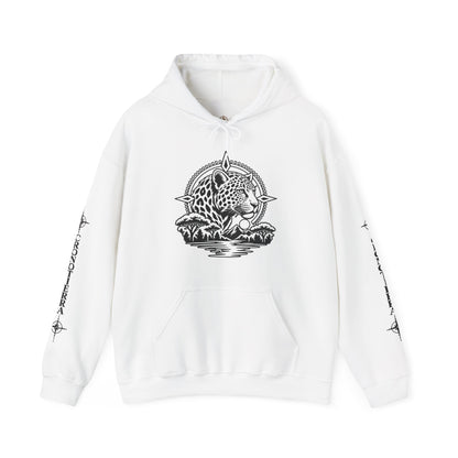 Jaguar Compass Hoodie – Cronotierra Adventure Graphic Sweatshirt