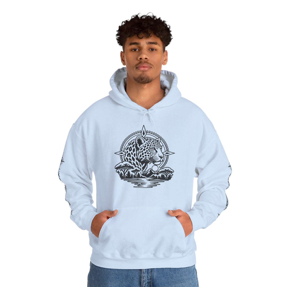 Jaguar Compass Hoodie – Cronotierra Adventure Graphic Sweatshirt