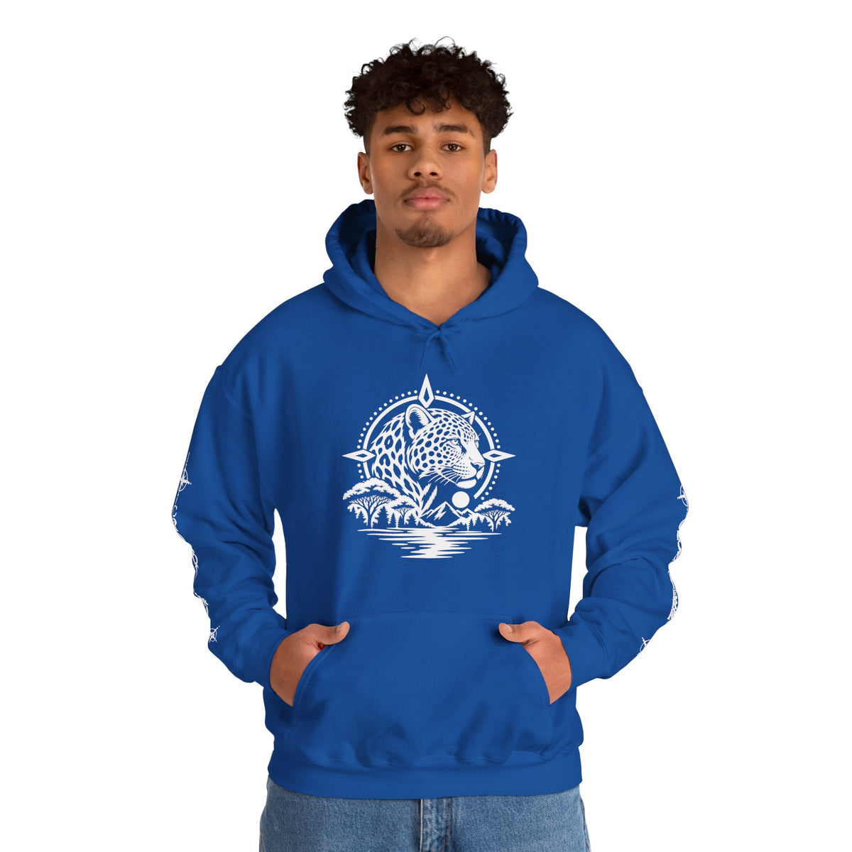 Jaguar Compass Hoodie – Cronotierra Adventure Graphic Sweatshirt