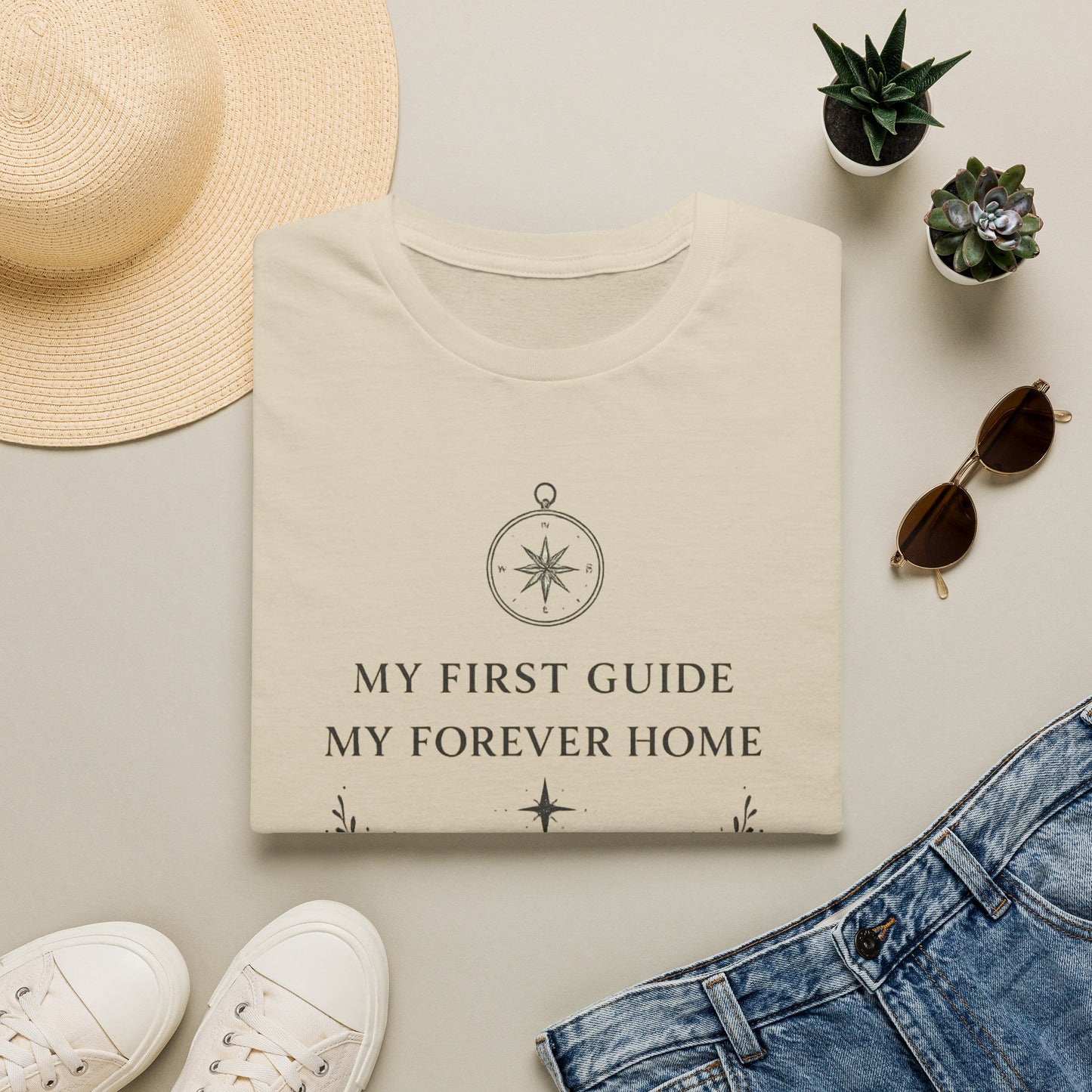 Cronotierra "My First Guide, My Forever Home" T-Shirt — Mother's Day Gift Tee
