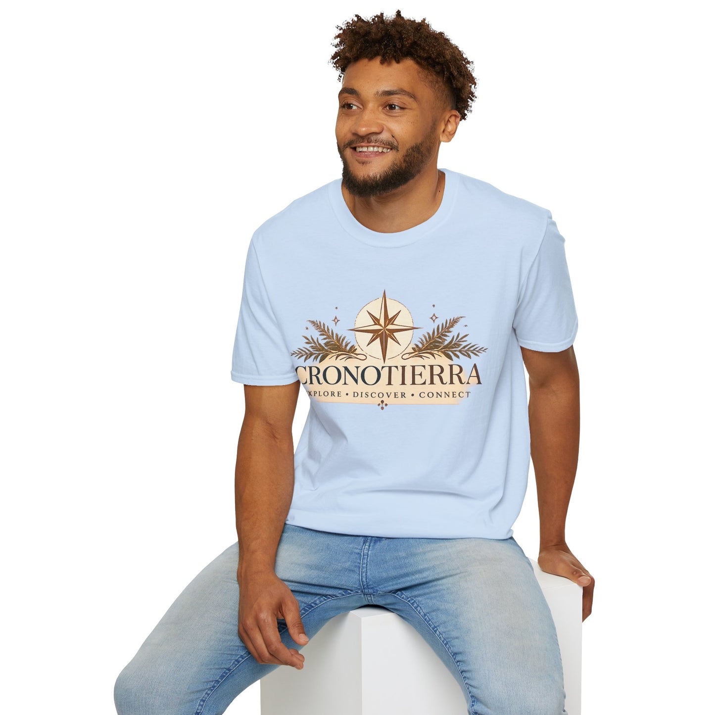 Cronotierra Compass T-Shirt — Explore • Discover • Connect