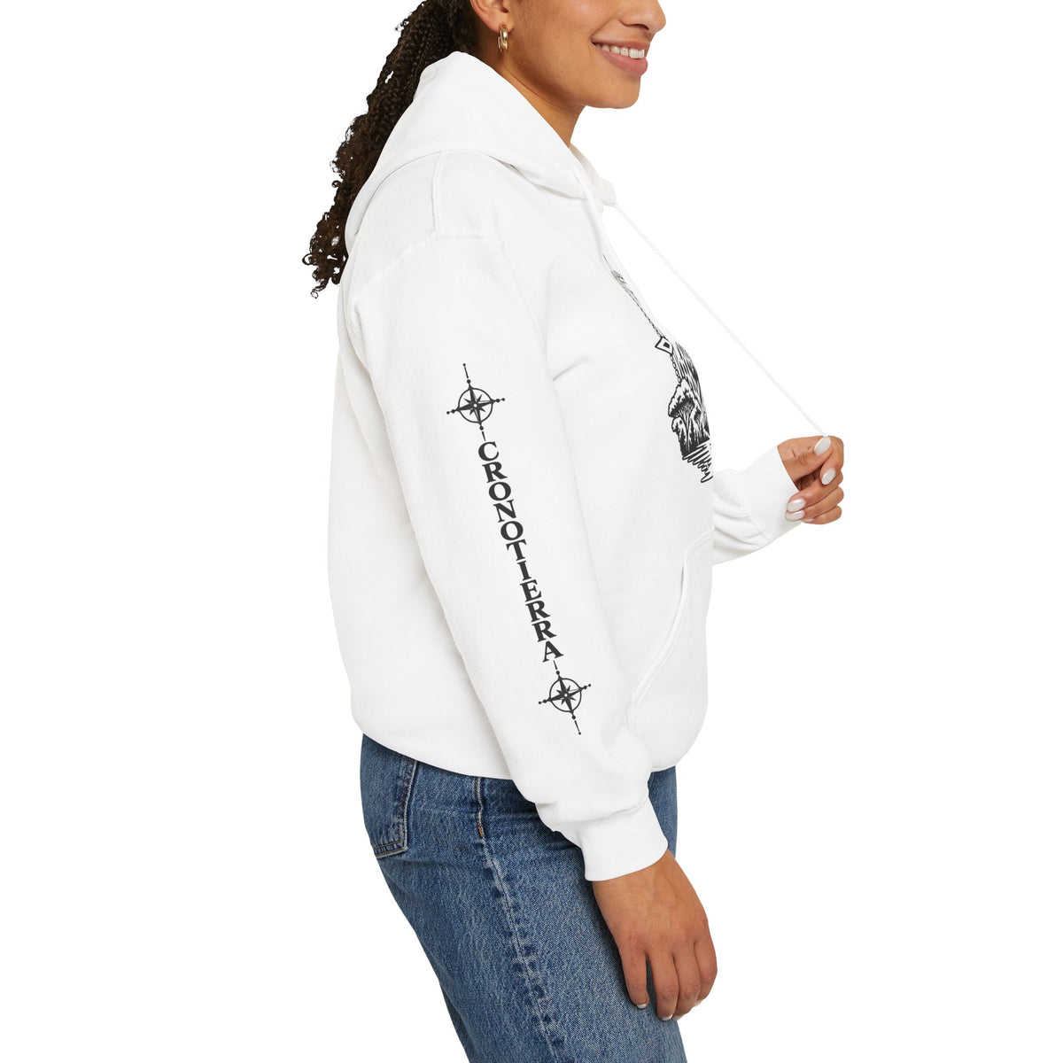 Jaguar Compass Hoodie – Cronotierra Adventure Graphic Sweatshirt