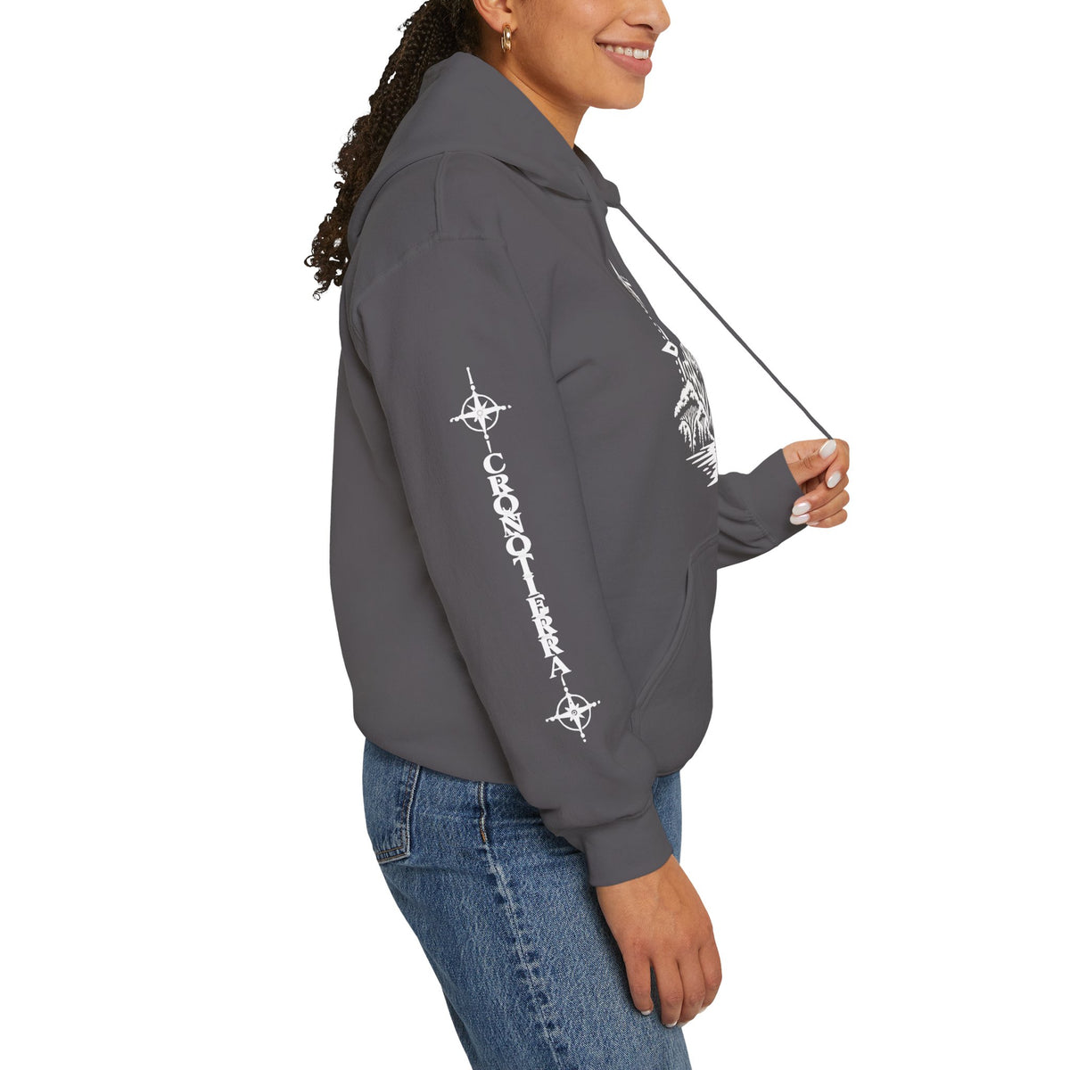 Jaguar Compass Hoodie – Cronotierra Adventure Graphic Sweatshirt