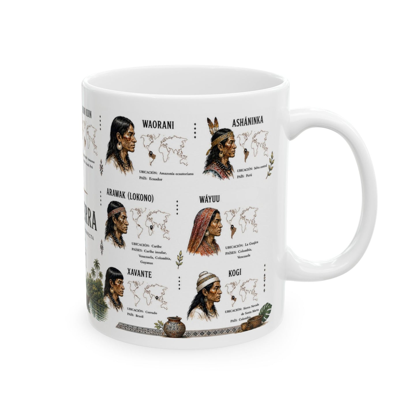 Cronotierra Indigenous Heritage Mug | Culture, History & Exploration (11oz/15oz)
