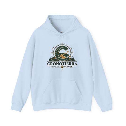 Cronotierra Adventure Hoodie – Unisex Heavy Blend Logo Sweatshirt
