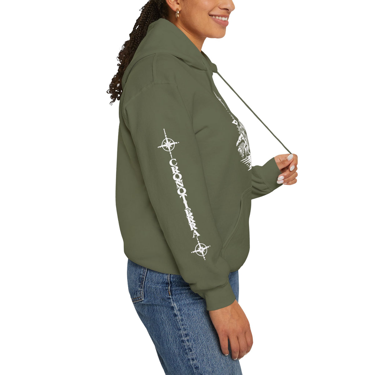 Jaguar Compass Hoodie – Cronotierra Adventure Graphic Sweatshirt