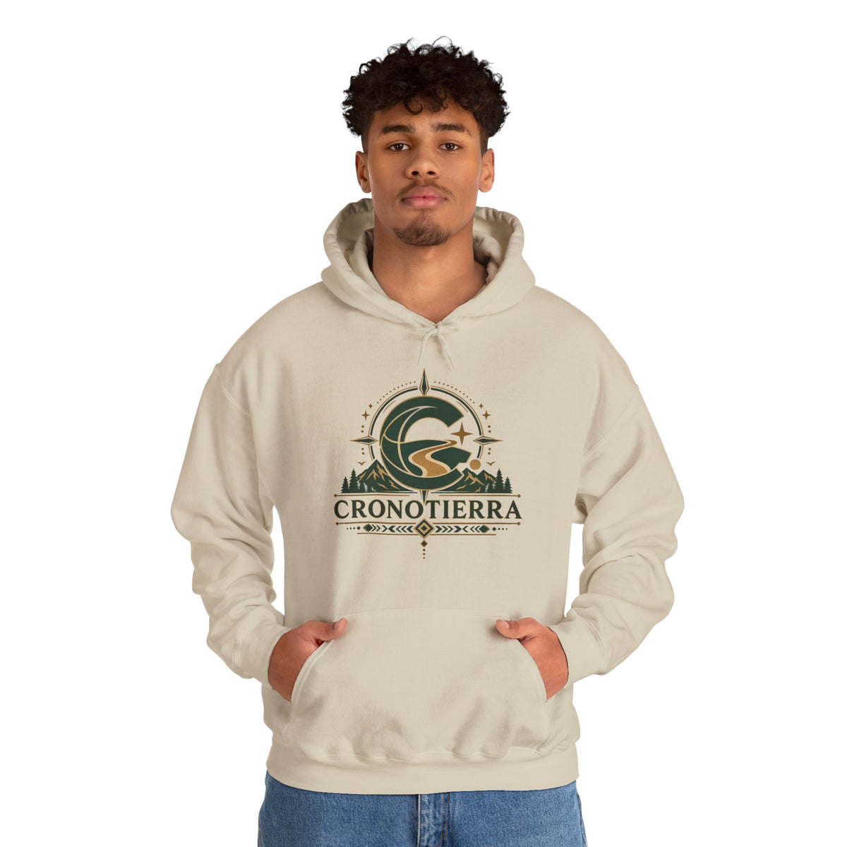 Cronotierra Adventure Hoodie – Unisex Heavy Blend Logo Sweatshirt