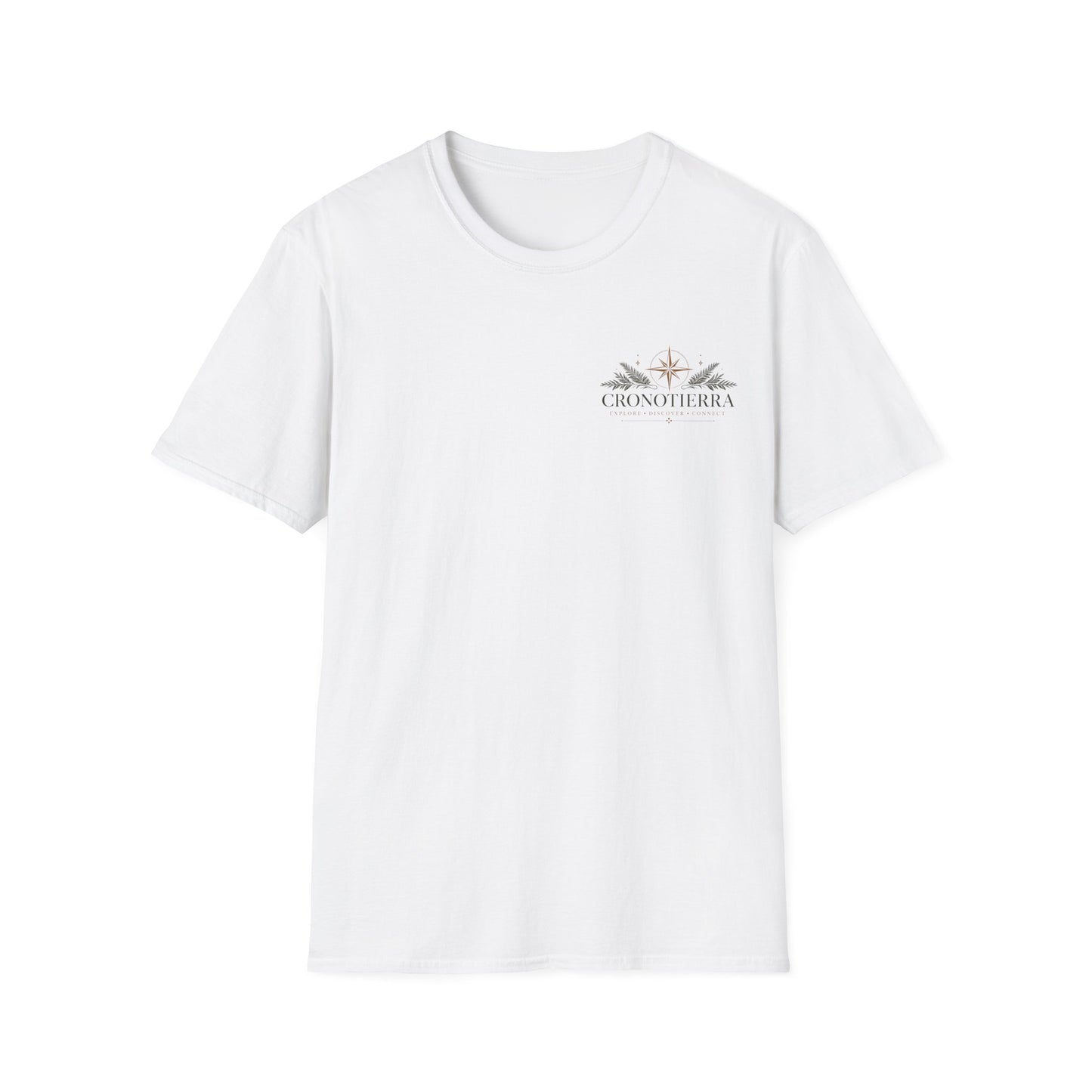 Cronotherapy Logo T‑Shirt — Minimal Sunrise Botanical Graphic Tee