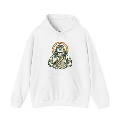 Sudadera con capucha gráfica Cronotierra Origin — Diseño inspirado en el legado