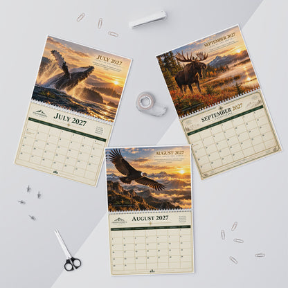 Wild Americas 2027 Wall Calendar – Wildlife & Nature Monthly Planner | CRONOTIERRA