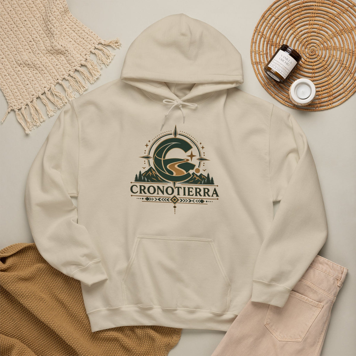 Cronotierra Adventure Hoodie – Unisex Heavy Blend Logo Sweatshirt