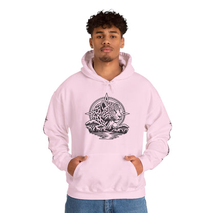 Jaguar Compass Hoodie – Cronotierra Adventure Graphic Sweatshirt
