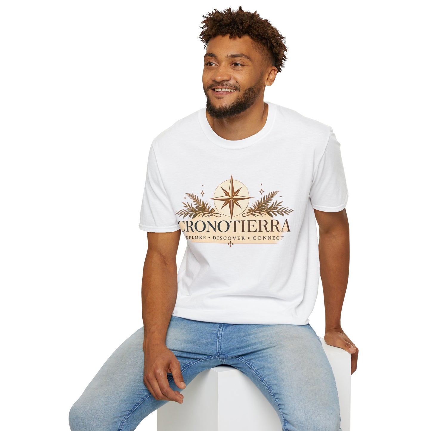 Cronotierra Compass T-Shirt — Explore • Discover • Connect