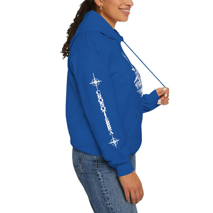 Jaguar Compass Hoodie – Cronotierra Adventure Graphic Sweatshirt