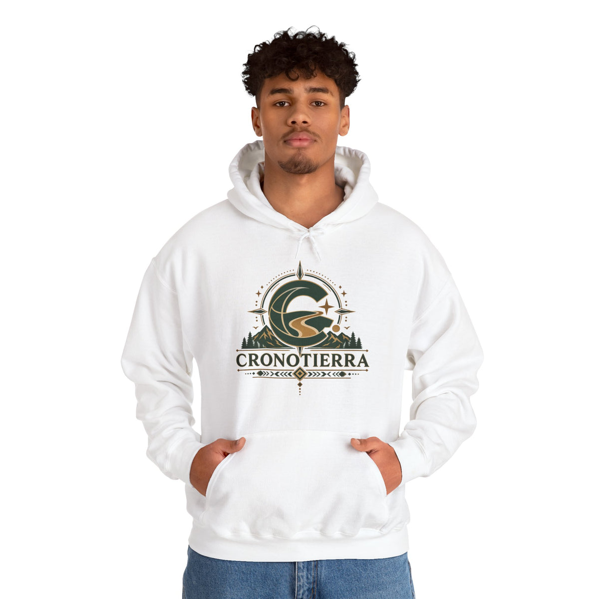 Cronotierra Adventure Hoodie – Unisex Heavy Blend Logo Sweatshirt