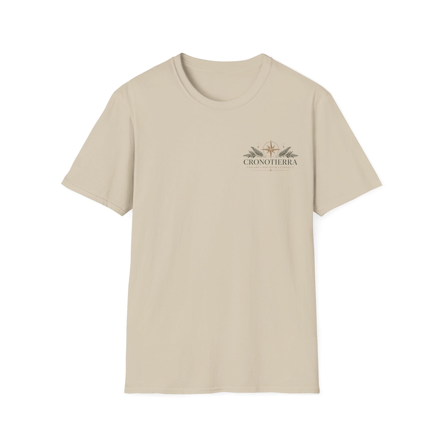 Cronotherapy Logo T‑Shirt — Minimal Sunrise Botanical Graphic Tee